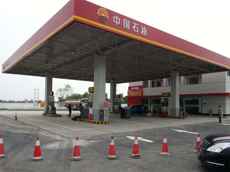深圳加油站钢结构网架案例20