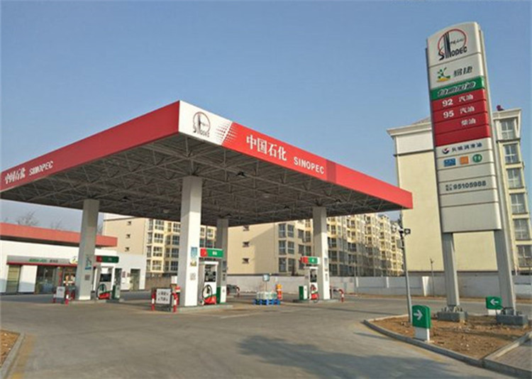 深圳加油站钢结构网架案例2