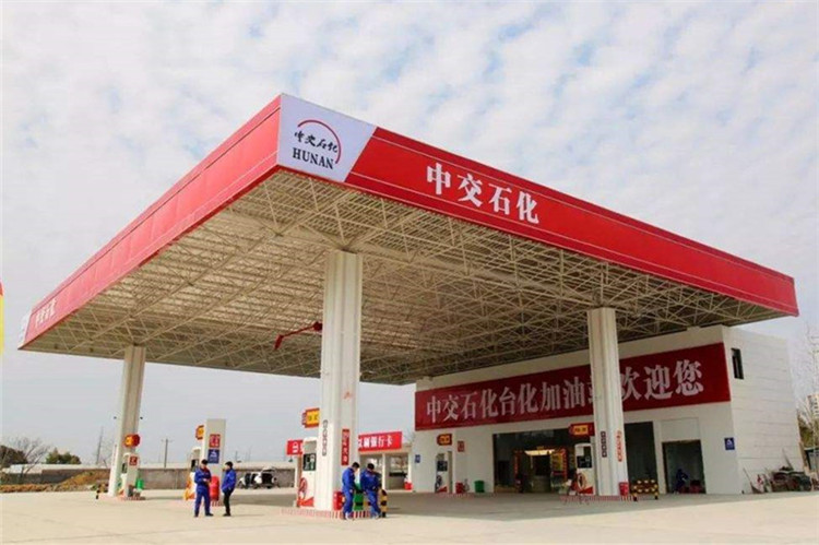 深圳加油站钢结构网架案例6